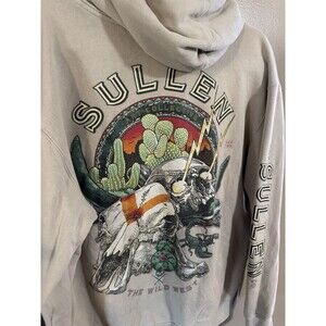 Sullen Wild West Hooded Sweatshirt Men’s Size Large